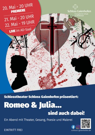 Plakat für die Theateraufführung des Schlosstheaters im Mai 2022