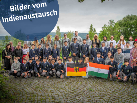 Indienaustausch: Die indischen Schüler besuchten Schloss Gaienhofen im Juni 2024.